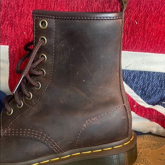Dr. Martens Dark Brown 1460 Crazy Horse Leather Boots | Barely Worn - Picture 11 of 15